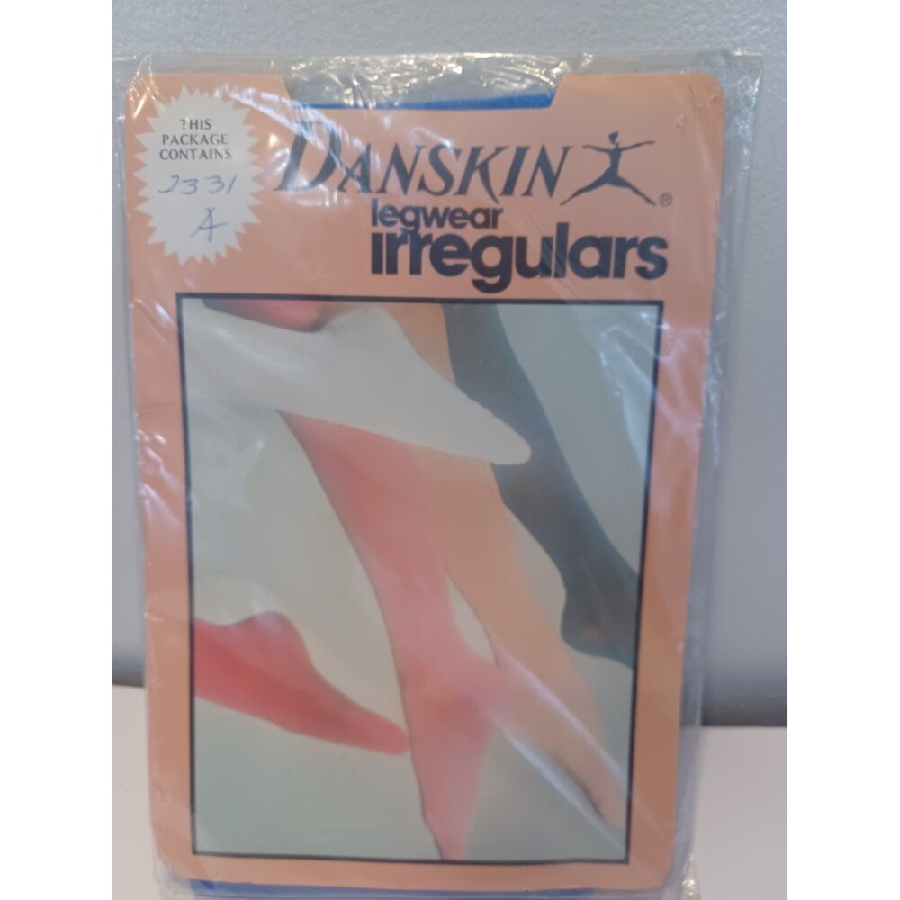 Vtg 1984 Danskin Legwear Irregulars Blue Nylon Tights Size A 2431 New